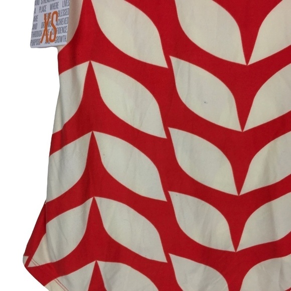 LULAROE Classic Shirt Short Sleeve Hi Lo Hem Loose Fit Leggings Material Size XS - Picture 10 of 14